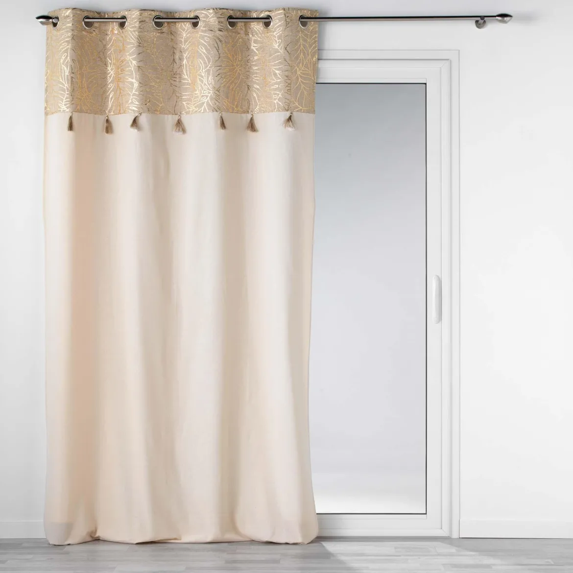 RIDEAU OEILLETS 140X240CM SOLEA OR