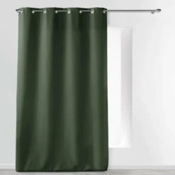 RIDEAU OEILLETS 140X280CM UNI ESSENTIEL KAKI