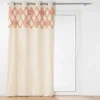 RIDEAU OEILLETS 140X240CM UNI TUFTE ATHENA MARSALA