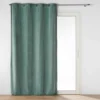 RIDEAU OEILLETS 135X260CM VELOURS UNI NOVANA SAUGE