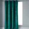 RIDEAU OEILLETS 140X240CM VELOURS UNI VELVETINE PETROLE