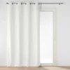 RIDEAU OEILLETS 135X260CM VELOURS UNI NOVANA BLANC