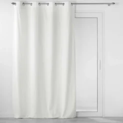 RIDEAU OEILLETS 140X260CM VELOURS VELOURIANE BLANC