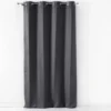 RIDEAU OEILLET 140X240CM SUEDE UNI SULTANE ANTHRACITE