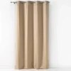 RIDEAU OEILLET 140X240CM SUEDE UNI SULTANE SABLE