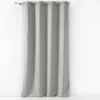 RIDEAU OEILLET 140X240CM SUEDE UNI SULTANE GRIS