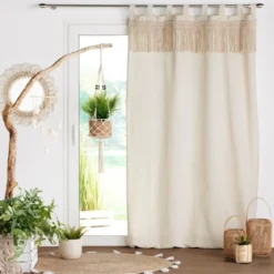 RIDEAU PASSANTS 140X240CM UNI MACRAME SAMAYA