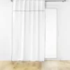 RIDEAU PASS CACHE 140X240CM COTON UNI MISTRALINE BLANC