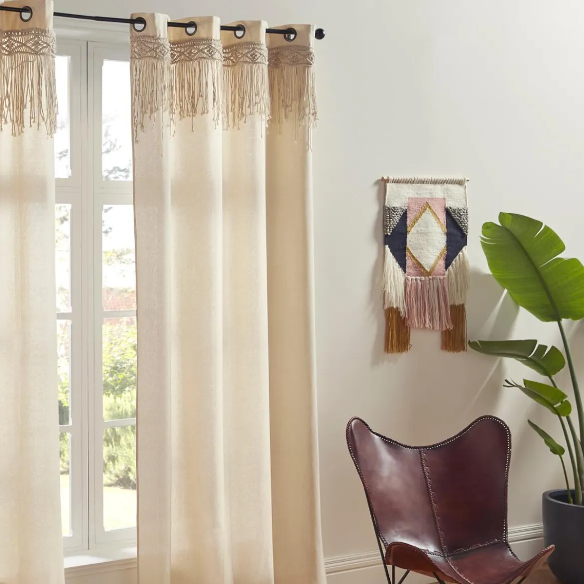 RIDEAU RITUALITY EN MACRAME 140X260CM