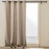 RIDEAU 140X260CM VELOURS COTELE POLAIRE MADISON NOISETTE