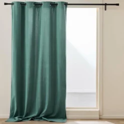 RIDEAU 140X260CM VELOURS COTELE POLAIRE MADISON SAUGE