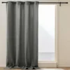 RIDEAU 140X260CM VELOURS COTELE POLAIRE MADISON ANTHRACITE