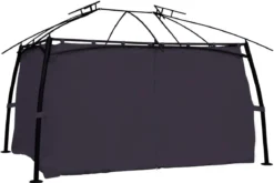 RIDEAUX TONNELLE MALDIVES 4X3M ARDOISE
