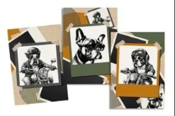 RIDE BOULEDOGUE TORCHON 50X70CM MULTICOLORE