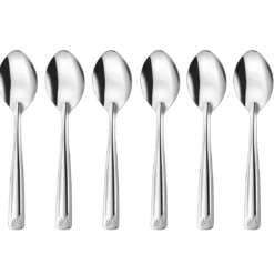 RIGA LOT 6 CUILLERES A SOUPE INOX EN VRAC