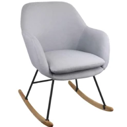 ROCKING CHAIR GRIS PERA