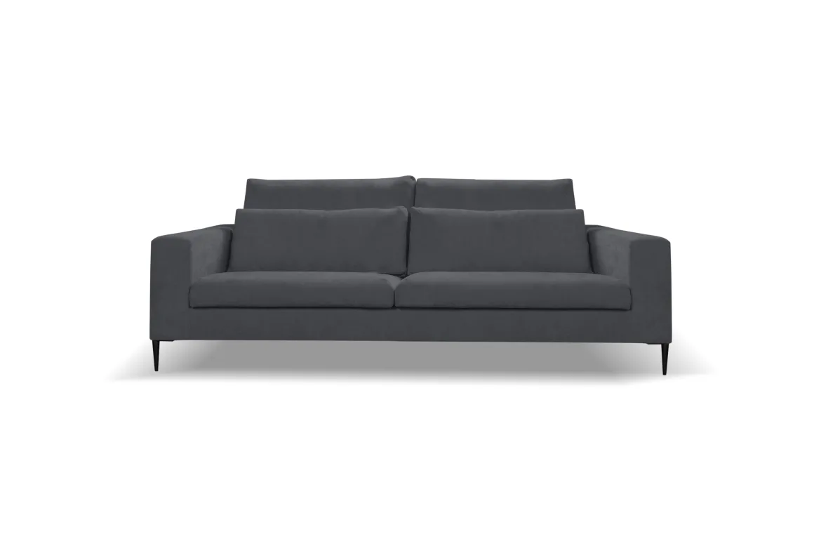 ROMA CANAPE 3 PLACES GRIS FONCE SERENO 695