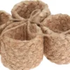 4 RONDS DE SERVIETTE JUTE NATUREL