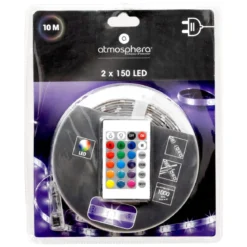 RUBAN LED 10M COULEUR REGLABLE SUR SECTEUR