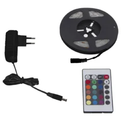RUBAN LED 10M COULEUR REGLABLE SUR SECTEUR