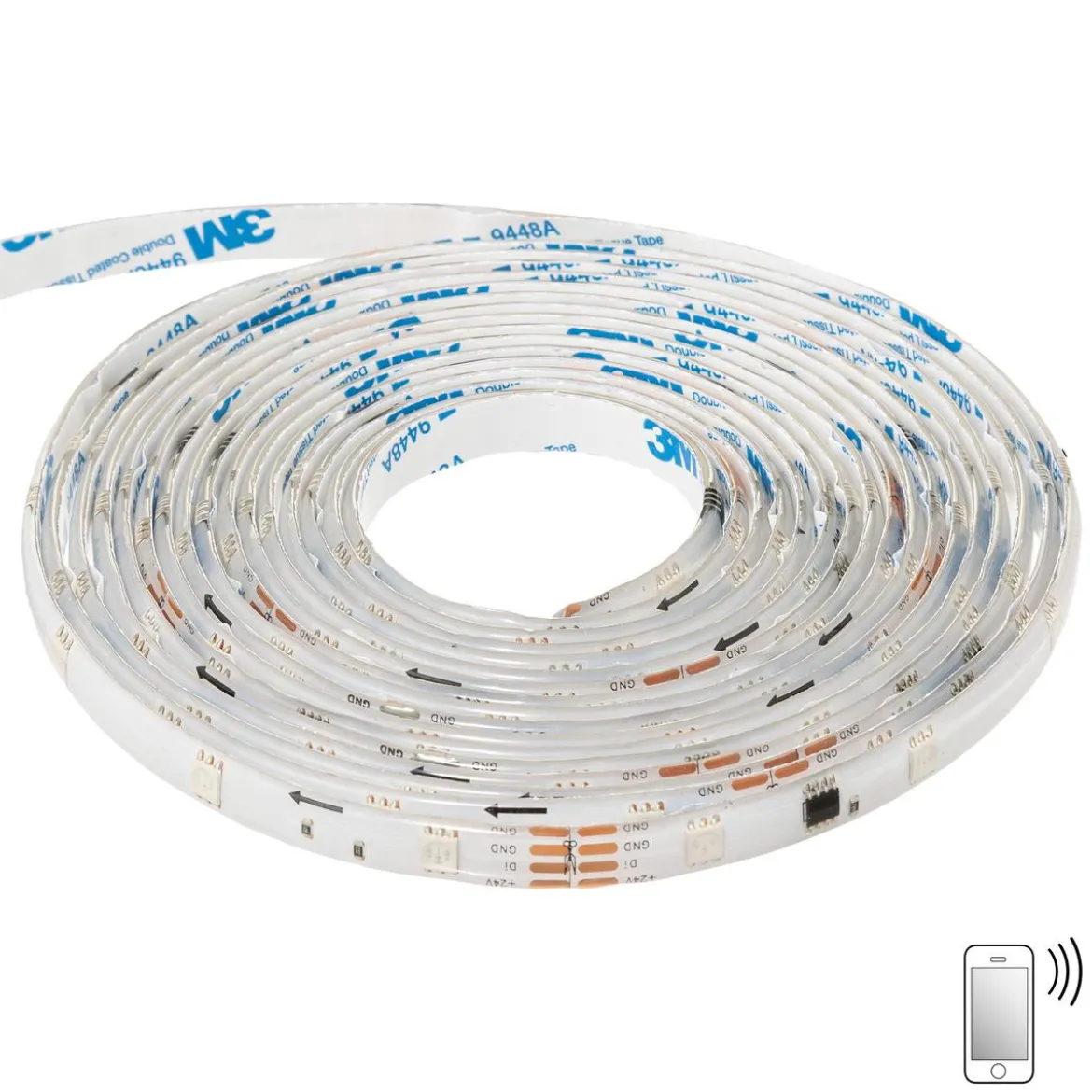 RUBAN LED SECTEUR ET BLUET REGLABLE L.500CM