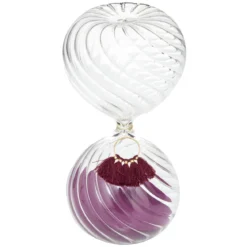 SABLIER POMPON NIGHT H.18.5CM