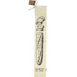SAC A PAIN UNE BAGUETTE EN TOILE 70X10CM