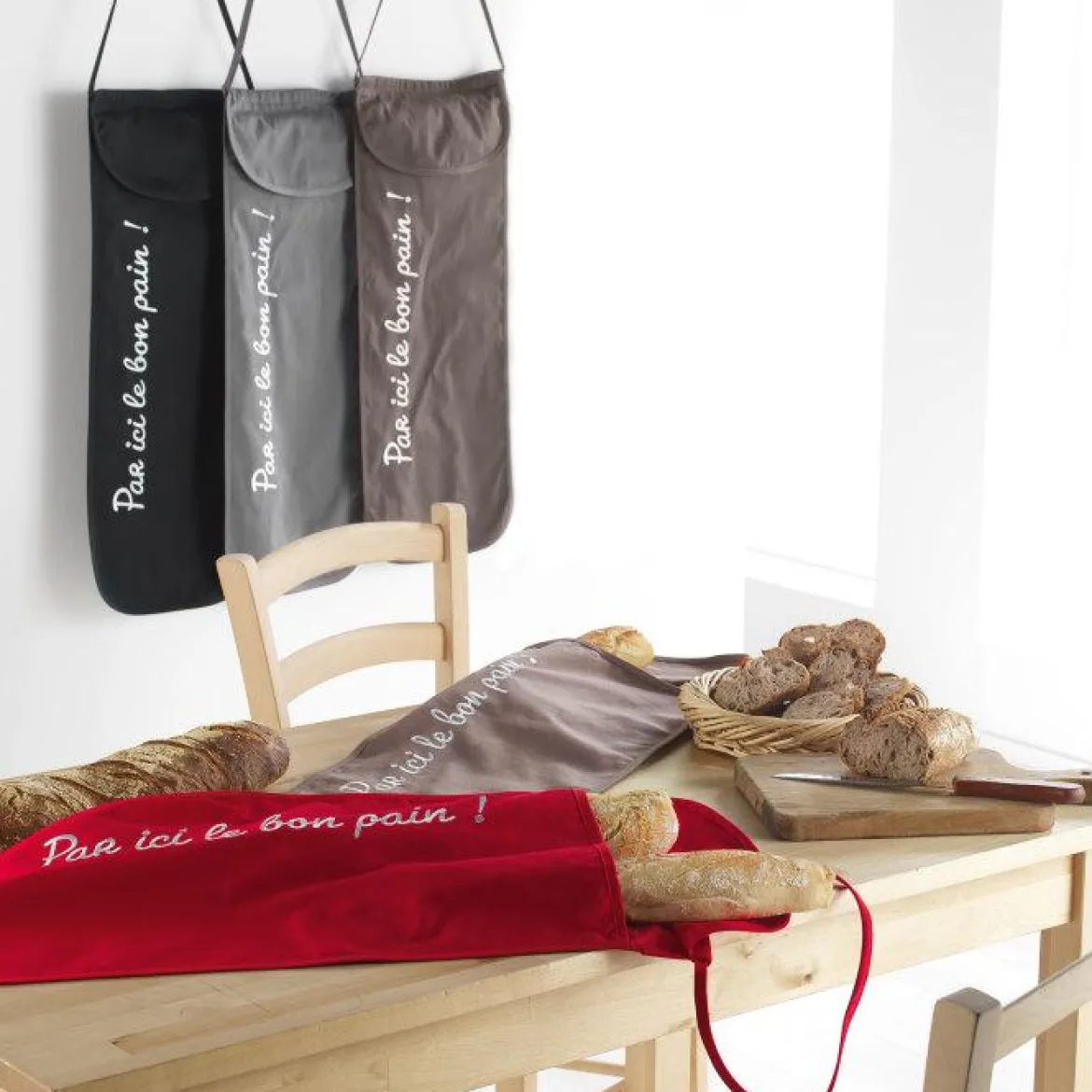SAC A PAIN 28X70 CM COTON CUISTOT ANTHRACITE