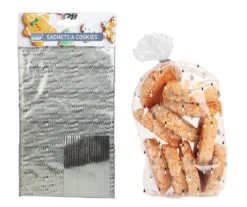 20 SACHETS COOKIE SAPIN NOIR