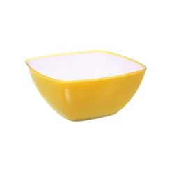 SALADIER SQUARE MOUTARDE 14CM