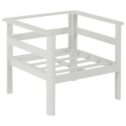 SALON ANGLE PARADIZE BLANC 6 PLACES