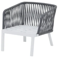 SALON BARCELONE MAILLE GRIS 4 PLACES