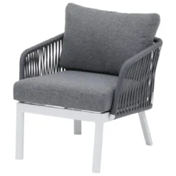 SALON BARCELONE MAILLE GRIS 4 PLACES