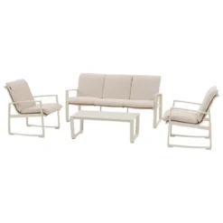 SALON BOREANE LIN ARGILE 5 PLACES