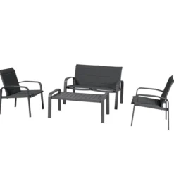 SALON ELYN ANTHRACITE GRAPHITE 4 PLACES