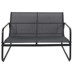 SALON JARDIN ESSENTIEL ANTHRACITE 4 PLACES