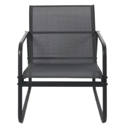SALON JARDIN ESSENTIEL ANTHRACITE 4 PLACES