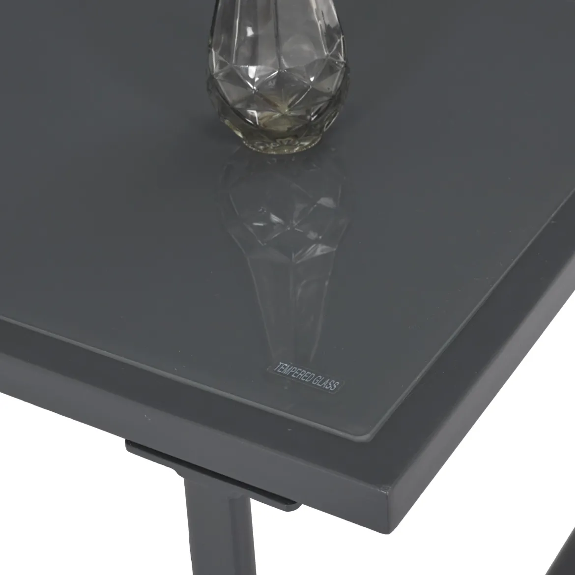 SALON JARDIN ESSENTIEL ANTHRACITE 4 PLACES
