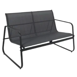 SALON JARDIN ESSENTIEL ANTHRACITE 4 PLACES