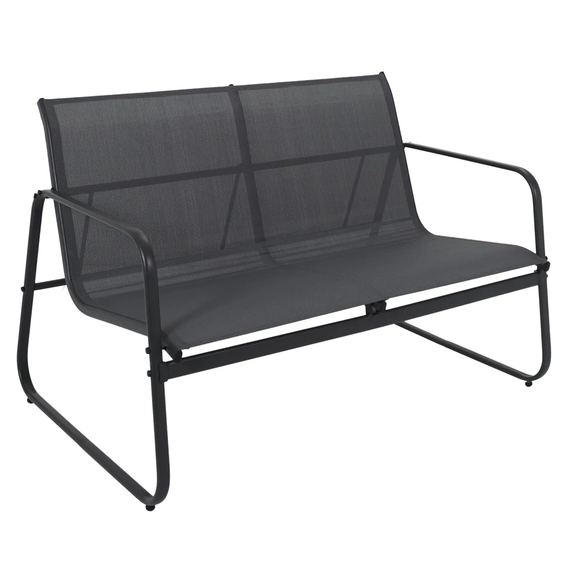 SALON JARDIN ESSENTIEL ANTHRACITE 4 PLACES