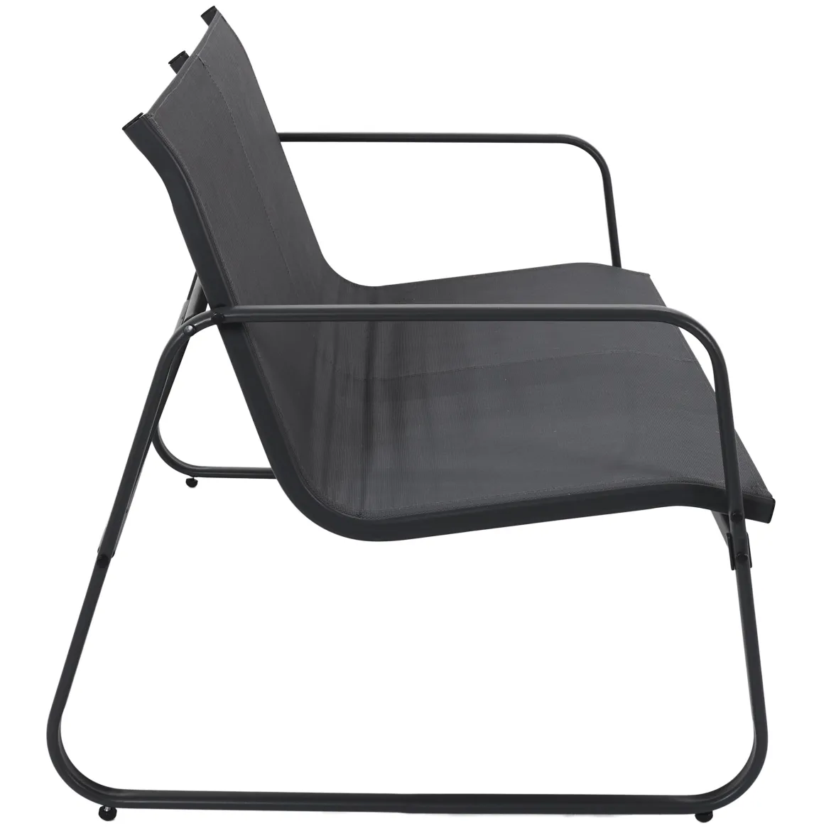 SALON JARDIN ESSENTIEL ANTHRACITE 4 PLACES