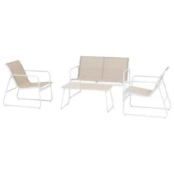 SALON JARDIN ESSENTIEL ARGILE 4 PLACES