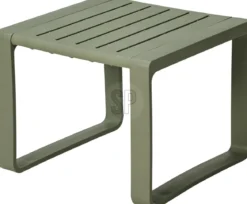 SALON JARDIN 4 PLACES 2 TABLES VERT