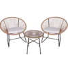 SALON JARDIN SAN MARCO 2 FAUTEUILS ET TABLE