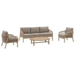 SALON PAPOUASIE ACACIA TAUPE 5 PLACES