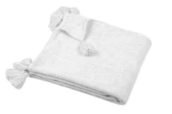 SANCHEZ PLAID 125X150CM BLANC