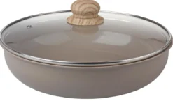 SAUTEUSE CERAMIQUE ALUMINIUM 26CM TAUPE