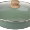 SAUTEUSE CERAMIQUE ALUMINIUM 26CM VERT