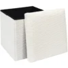SCOTT COFFRE POUF PLIABLE COTELE BEIGE