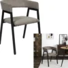 SCOTT FAUTEUIL DESIGN COTELE TAUPE